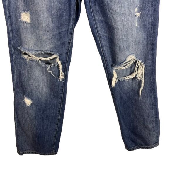 PacSun Womens Mom Jeans Size 25 Cropped High Rise Distressed Ripped Grunge Y2K - Picture 4 of 12